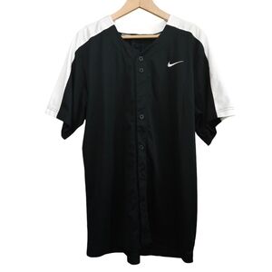 NWT Nike Sample Stock Vapor Select Baseball Practice Jersey Black White